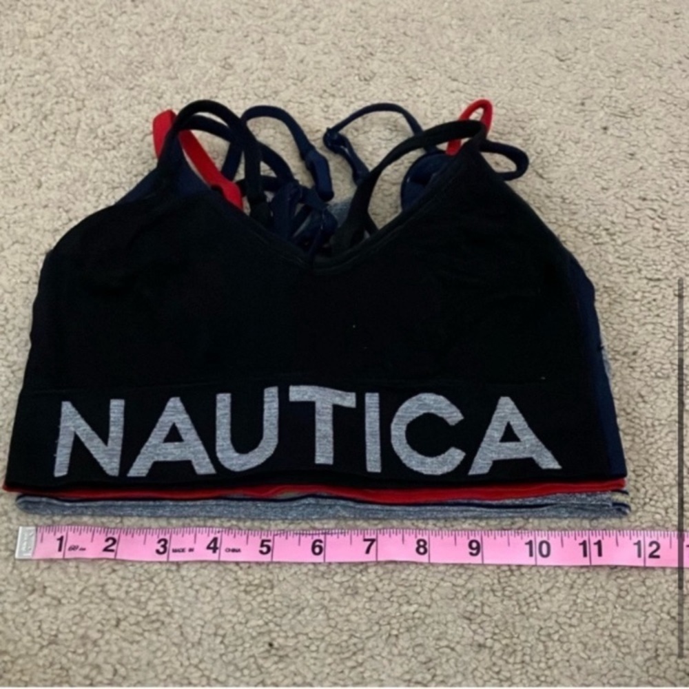 Nautica Intimates Lounge Bralette sports bra bundle of 5, adjustable, 32A-C, 34A - Picture 3 of 5